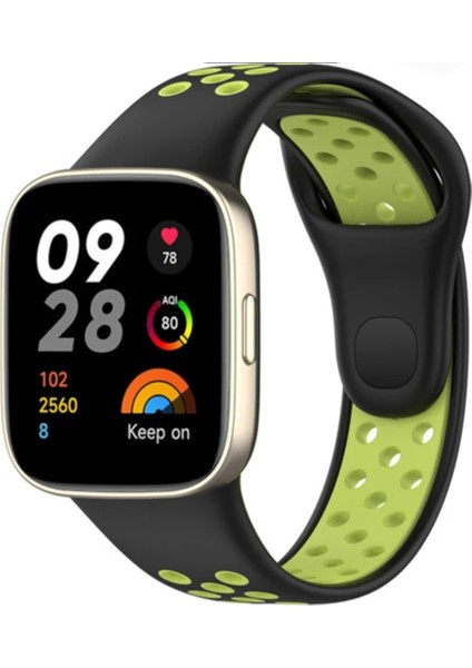 Xiaomi Redmi Watch 3 Active 1.83 Inch Için Uyumlu Delikli Silikon Kordon KAYIŞ-KY89
