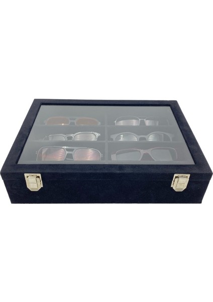 8'li Alfora Siyah Kadife Gözlük Kutusu modelleri