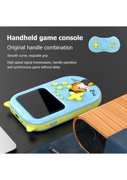 Sevimli Taşınabilir 3,5 Inc Ekranlı 2oyunculu 500 Adet Oyunlu Akıllı Eğitici Hediyelik Oyun Konsolu modelleri