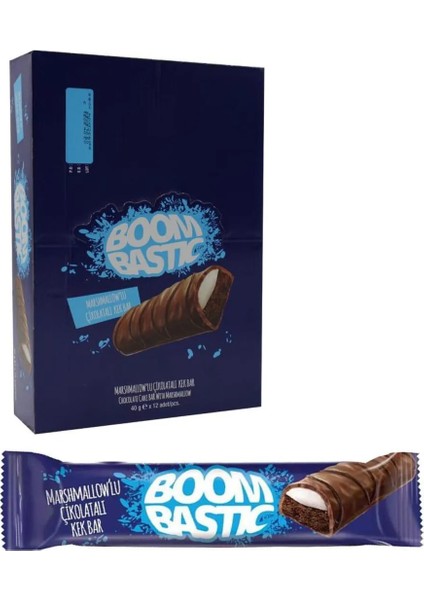 Marshmallow Çikolatalı Bar Kek 40 gr x 12
