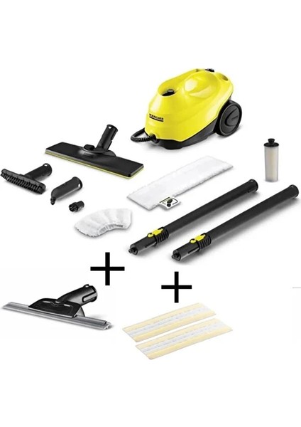 Sc 3 Easyfix Buharlı Temizlik Makinesi Cam Temizleme Nozülü 2 Adet Tek Kullanımlık Bez