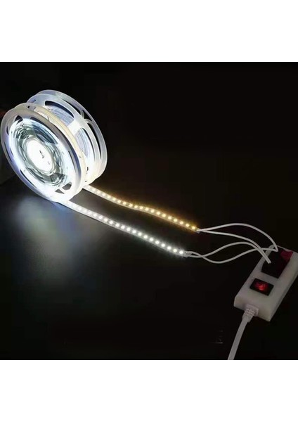 Şerit LED Işık 120 Ledli Aydınlatma Yapışkanlı 10 cm Kesilebilir 220V