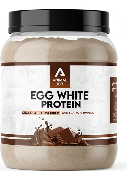 Animal Joy Egg White Protein Tozu Çikolata Aromalı 450 gr