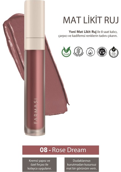 Mat Likit Ruj 08 Rose Dream