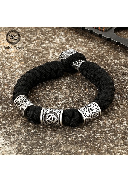 19CM Tarzı Kamuflaj Kırmızı Punk Paracord Halat Hayatta Kalma Bilezikler Erkekler Muska Pusula Trinity Runes Boncuk Iskandinav Viking Bileklik Vegvisir Iskandinav Takı (Yurt Dışından) fiyatları