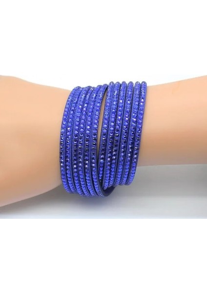 No.16 Boyutu 2021 Yeni Moda Düğün Takı Kristal Deri Bileklik Erkekler Kadınlar Için Trendy Mozaik Rhinestone Claarm Bilezikler. (Yurt Dışından)