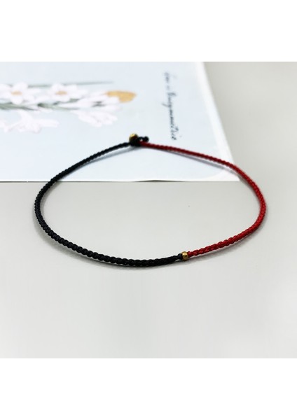 24-26CM Tarzı Tavus Kuşu Yeşili Aızhcraft Estetik 2-Renk Tibet El Yapımı Ince Dokuma Halat Bilezik Kadın Erkek Aşk Şanslı Charm Shambala Takı Hediye Boho (Yurt Dışından)