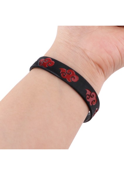 No.5 Boyutu J3058 Yeni Varış Moda Anime Kırmızı Bulut Bilezikler Trendy Silikon Lastik Bant Bileklikler El Bileklik Erkek Kadın Takı Hediyeler (Yurt Dışından) fiyatları