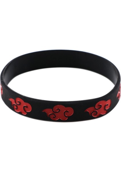 No.5 Boyutu J3058 Yeni Varış Moda Anime Kırmızı Bulut Bilezikler Trendy Silikon Lastik Bant Bileklikler El Bileklik Erkek Kadın Takı Hediyeler (Yurt Dışından) modelleri