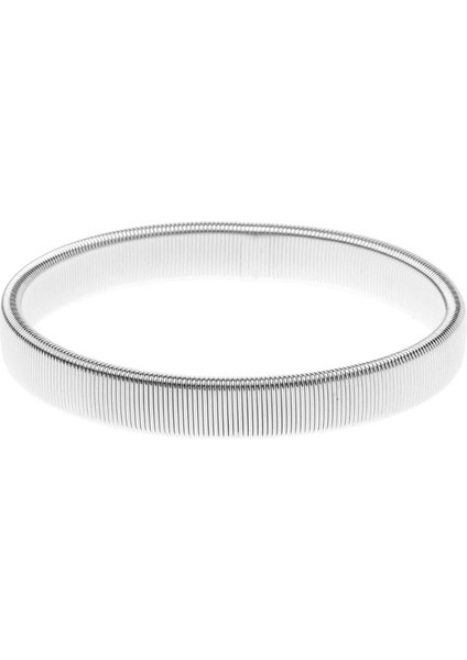 Gümüş Rengi 634D Kol Isıtıcı Gömlek Kol Tutucu Metal Kaymaz Elastik Bilezikler Streç Kol Bandı (Yurt Dışından)