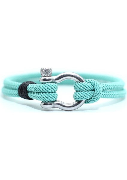 18CM Tarzı Açık Yeşil Gümüş Şık Adam Bilezik 4mm Şanslı Halat Braclet Homme Erkek Arkadaşı Için Aşk Hediyesi Açık Hayatta Kalma Brazalete Pulseira Masculina Takı (Yurt Dışından)