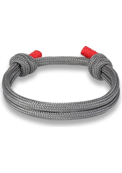 Gri Mkendn Yeni Varış Yüksek Li Örgülü Halat Çok Katmanlı Hayatta Kalma Bilezikler Erkekler Trendy Basit Renkli Erkek Örgü Halhal Kadınlar (Yurt Dışından)