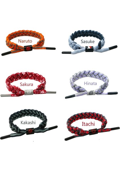 Kakashi Sasuke Itachi Kakashi Ayarlanabilir 6 Renk Ayakkabı Bağı Halat Bilezik Bileklik Bilezik Cosplay Sahne Aksesuarları Hediye (Yurt Dışından) modelleri