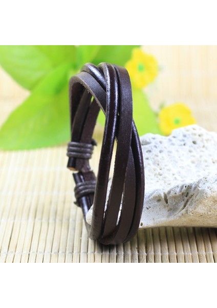 35 Numara 2 Adetlot Aşıklar Wrap Dokuma Moda El Yapımı Hakiki Deri Bilezikler Erkek Kadın Etnik Kabile Bilekliği Kadın Bilezik Erkek (Yurt Dışından)