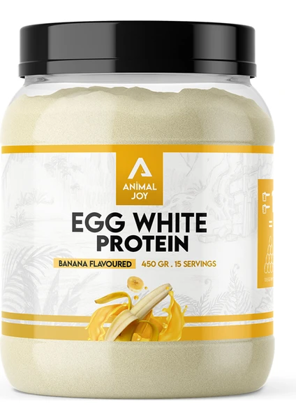 Animal Joy Egg White Protein Tozu Muz Aromalı 450 gr