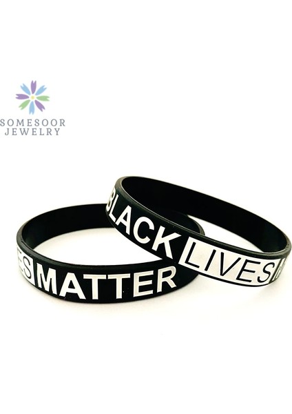 Tasarım 3 1 Adet Somesoor Siyah Lives Matter Tasarım Silikon Bilezik Bileklik Kauçuk Melanin Irk Direnç Erkekler Kadınlar Için Güç Yumruk Bileklik Hediye (Yurt Dışından) fiyatları