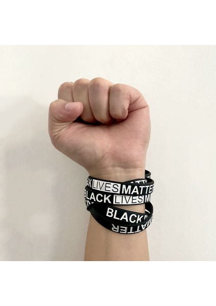 Tasarım 3 1 Adet Somesoor Siyah Lives Matter Tasarım Silikon Bilezik Bileklik Kauçuk Melanin Irk Direnç Erkekler Kadınlar Için Güç Yumruk Bileklik Hediye (Yurt Dışından) fırsatları