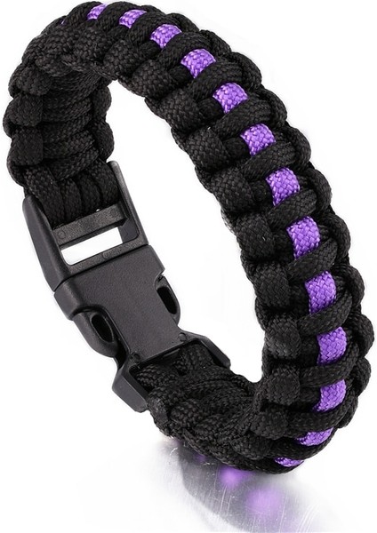 Sarı Açık Kamp Bilezikler Erkekler Acil Pulseras Plastik Toka Örgülü Kobra Acil Hayatta Kalma Halatı Paracord Bileklik Takı (Yurt Dışından)