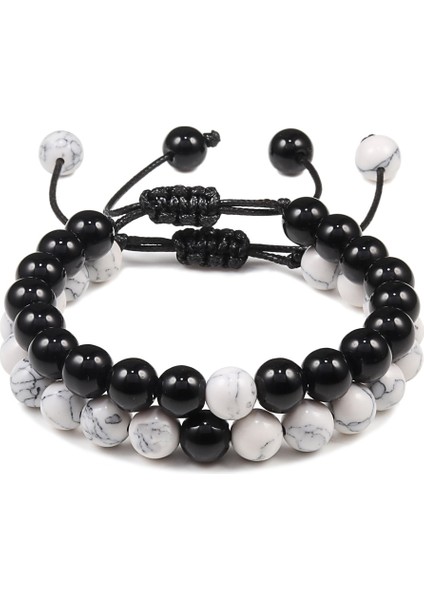 Stil 9 Ayarlanabilir Et Boncuk Bilezik Bilezik Doğal Kaplan Gözü Taş Bileklik Erkekler Kadın Takı Mesafe Bilezik Ying Yang Gif (Yurt Dışından)