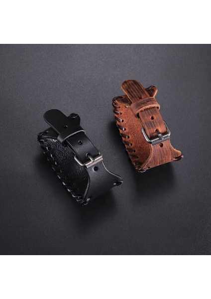 Kahverengi-Bronz Lıkgreat Viking Punk Mısır Tanrıçası Maat Korsan Erkekler Kadınlar Için Geniş Deri Bilezik Vintage Erkek Ayarlanabilir Bileklik (Yurt Dışından) indirimleri