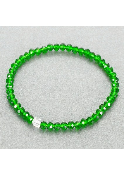 Yeşil Açık Miasol Renkli Yeni Geldi Stil Cam Kristal Boncuklu Halat Mesafe Bilezik Femme Kadınlar & Kızlar Için El Yapımı Wrap Bileklik (Yurt Dışından)