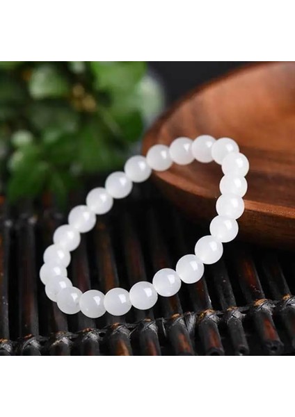 Mavi Boncuklu Bilezikler Yapay Beyaz Yeşim Çiftler Mesafe Erkekler Kadınlar Best Friend Takı Hediye (Yurt Dışından)