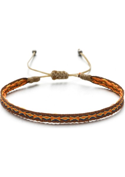 QQSL065 Zmzy Yeni El Yapımı Halat Bilezik Boho Kolombiyalı Wayuu Bilezik Şanslı Tibet Dize Bilezik ve Bilezikler Kadın Erkek Etnik Hediye Için (Yurt Dışından)
