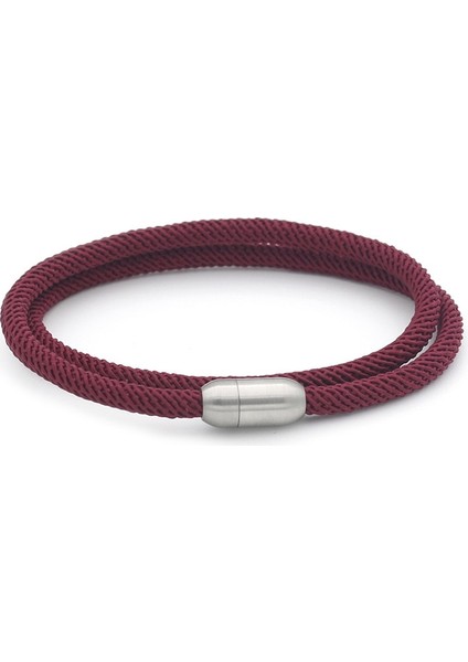 Pembe Nıuyıtıd Yeni Varış Milan Halat Bilezik Erkek Kadın Paslanmaz Çelik Mıknatıs Boyfriend Için Wrap Braslet Aksesuarları Çekmek (Yurt Dışından) indirimleri