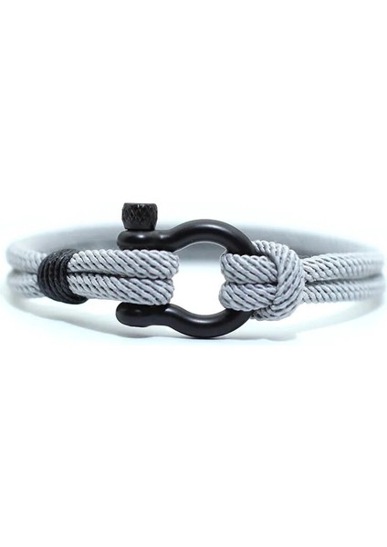 20CM Tarzı Gümüş Gri Siyah Şık Adam Bilezik 4mm Şanslı Halat Braclet Homme Erkek Arkadaşı Için Aşk Hediyesi Açık Hayatta Kalma Brazalete Pulseira Masculina Takı (Yurt Dışından)