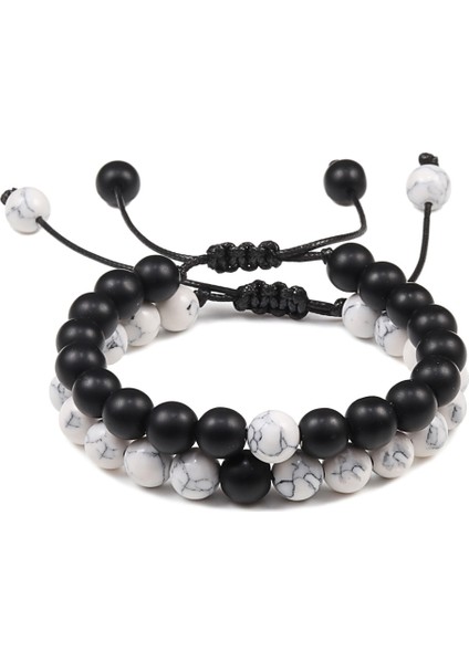 Stil 1 Ayarlanabilir Et Boncuk Bilezik Bilezik Doğal Kaplan Gözü Taş Bileklik Erkekler Kadın Takı Mesafe Bilezik Ying Yang Gif (Yurt Dışından)