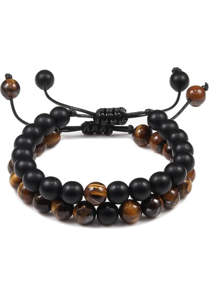 Stil 1 Ayarlanabilir Et Boncuk Bilezik Bilezik Doğal Kaplan Gözü Taş Bileklik Erkekler Kadın Takı Mesafe Bilezik Ying Yang Gif (Yurt Dışından) indirimleri