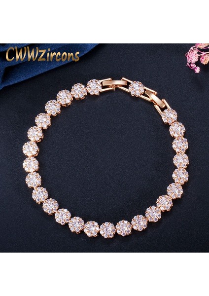 Yeşil Cwwzircons Klasik Mikro Açacağı Yuvarlak Kübik Zirkonya Taşlar Sarı Altın Renk Kadınlar Için Cz Tenis Bilezikler Düğün Takı CB108 (Yurt Dışından) fiyatları