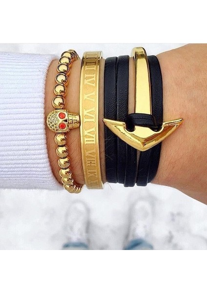 Erkekler Boyut Stili Siyah Aşk Romen Rakamlı Erkek Kadın Bilezik Bileklik Titanyum Çelik 4 Renk Çift Bileklik Bileklik Erkekler Kadınlar Için Takı Hediye (Yurt Dışından) modelleri