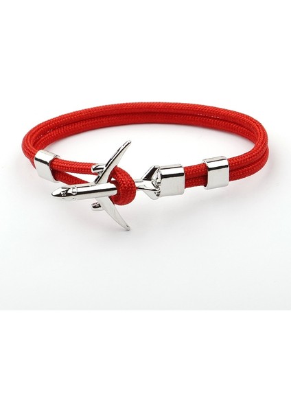 A16 Nıuyıtıd Uçak Çapa Charm Erkekler Bilezikler Kadın Havaalanı Moda Halat Zincir Paracord Havacılık Hayat Takı Pulseras Hombres (Yurt Dışından)