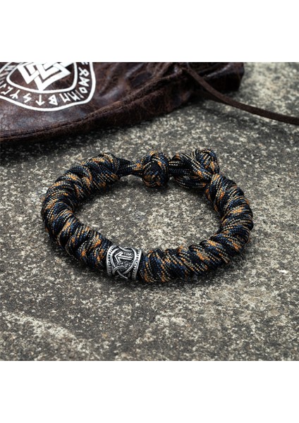 Kamuflaj Iskandinav Vikings Survival Bilezikler Kadınlar Tibet Budist Namaz Paracord Halat Bileklik Erkek Muska El Yapımı Knots Lover Takı (Yurt Dışından)