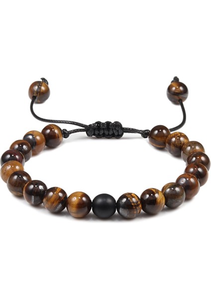 Stil 10 Ayarlanabilir Et Boncuk Bilezik Bilezik Doğal Kaplan Gözü Taş Bileklik Erkekler Kadın Takı Mesafe Bilezik Ying Yang Gif (Yurt Dışından)