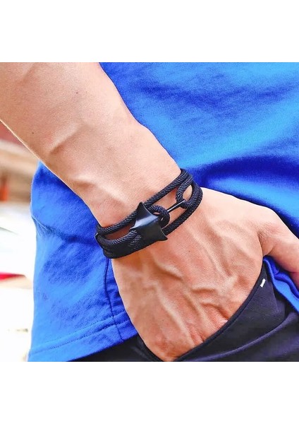 Deniz Mavisi Siyah Moda Okyanus Hayvan Manta Bilezik Erkek Kadın Çok Katmanlı Ayarlanabilir 4mm Milan Halat Braslet Survival Braclet Plaj Takı Hediye (Yurt Dışından) indirimleri