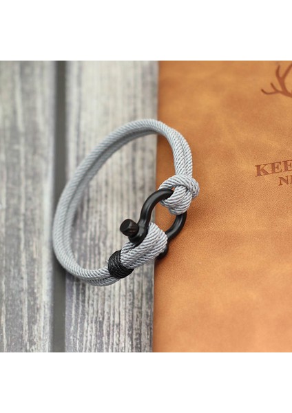 21CM Tarzı Deniz Mavisi Siyah Şık Adam Bilezik 4mm Şanslı Halat Braclet Homme Erkek Arkadaşı Için Aşk Hediyesi Açık Hayatta Kalma Brazalete Pulseira Masculina Takı (Yurt Dışından)