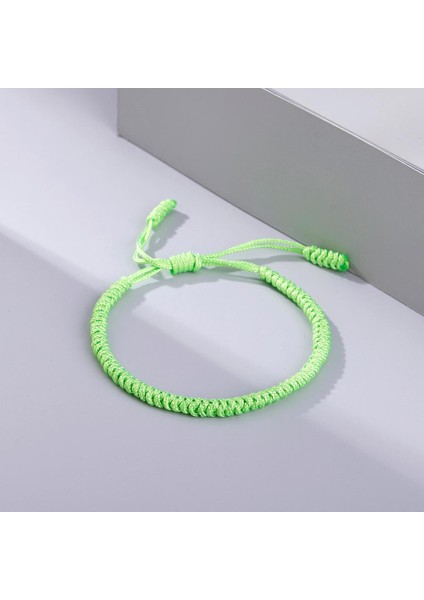 Açık Yeşil Şanslı Kırmızı Naylon Ip Bilezik Tibet Budist Handwoven Örgülü Halat Knot Bilezikler Namaz Charm Takı Lover Bileklikler (Yurt Dışından)