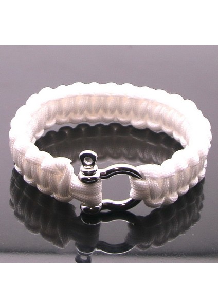 HJT42-3 Siyah Açık Hayatta Kalma Bilezik Erkek Kadın Örgülü Çok Fonksiyonlu Kamp Kurtarma Acil Halat Bilezik Pusula Düdük Bıçağı (Yurt Dışından)