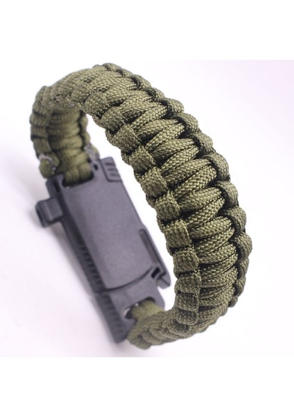 HJT42-3 Siyah Açık Hayatta Kalma Bilezik Erkek Kadın Örgülü Çok Fonksiyonlu Kamp Kurtarma Acil Halat Bilezik Pusula Düdük Bıçağı (Yurt Dışından) indirimleri