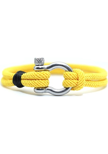 19CM Tarzı Sarı Gümüş Şık Adam Bilezik 4mm Şanslı Halat Braclet Homme Erkek Arkadaşı Için Aşk Hediyesi Açık Hayatta Kalma Brazalete Pulseira Masculina Takı (Yurt Dışından)