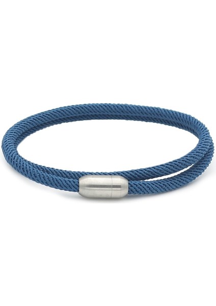 Açık Mavi Nıuyıtıd Yeni Varış Milan Halat Bilezik Erkek Kadın Paslanmaz Çelik Mıknatıs Boyfriend Için Wrap Braslet Aksesuarları Çekmek (Yurt Dışından) fiyatları