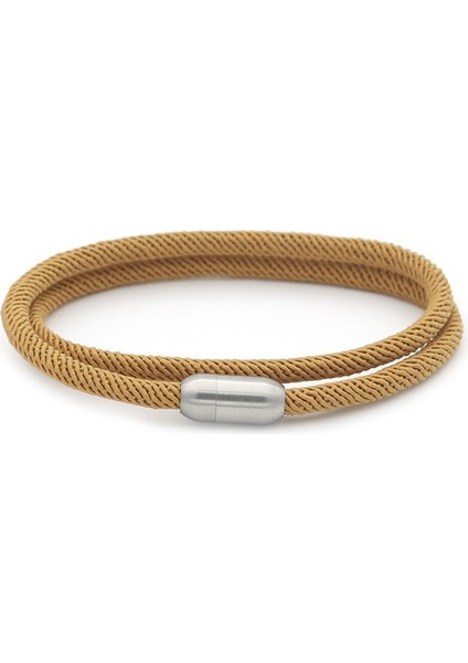 Açık Mavi Nıuyıtıd Yeni Varış Milan Halat Bilezik Erkek Kadın Paslanmaz Çelik Mıknatıs Boyfriend Için Wrap Braslet Aksesuarları Çekmek (Yurt Dışından) modelleri