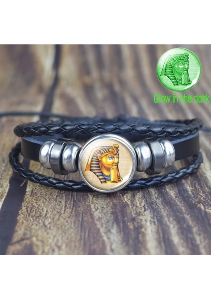 Gösteri Olarak 12 Mısır Ankh Karanlıkta Glow Punk Bilezik Vintage Antik Mısır Anubis Bokböceği Tanrıçası Çok Katmanlı Bilezikler Muska Takı (Yurt Dışından) fiyatları
