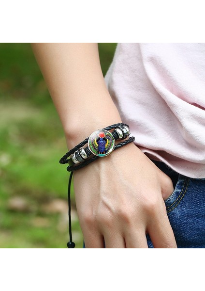 Gösteri Olarak 12 Mısır Ankh Karanlıkta Glow Punk Bilezik Vintage Antik Mısır Anubis Bokböceği Tanrıçası Çok Katmanlı Bilezikler Muska Takı (Yurt Dışından) fırsatları