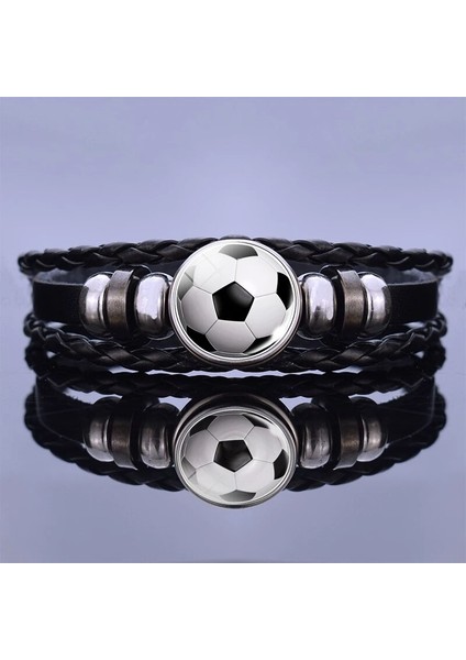 Rusya Futbol Deri Bilezik Futbol Cam Metal Toka Punk Takı Fransa Rusya Ingıltere Bayrağı Bilezik Erkek Kadın Punk (Yurt Dışından) fiyatları