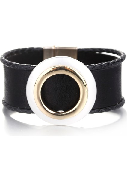 E190129P-002 Amorcome Çok Telli Deri Wrap Bilezik Kadınlar Için Büyük Geometrik Charm Geniş Manşet Bilezikler Kız Kadın Hediyeler Pulseras Mujer (Yurt Dışından)
