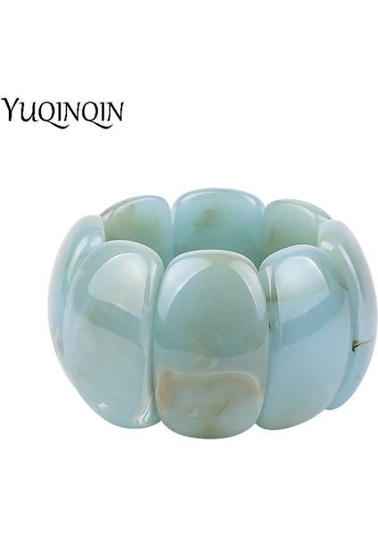 Siyah Klasik Reçine Manşet Moda Büyük Bilezikler Bilezikler Kadınlar Için Streç Akrilik Geniş Geometrik Bilezikler Kadın Charm Basit Takı (Yurt Dışından) fırsatları