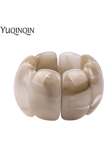 Siyah Klasik Reçine Manşet Moda Büyük Bilezikler Bilezikler Kadınlar Için Streç Akrilik Geniş Geometrik Bilezikler Kadın Charm Basit Takı (Yurt Dışından) indirimleri